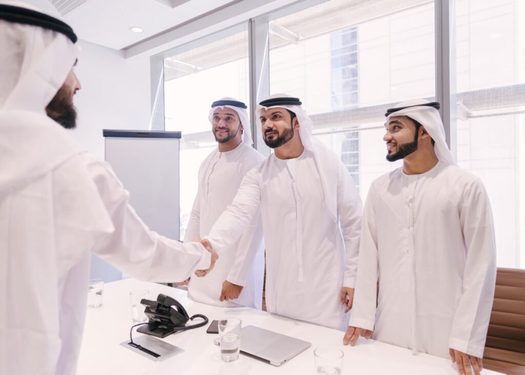 Confidential executive recruitment discussion in Dubai UAE